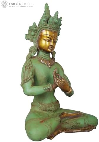 Vairocana Buddha Brass Statue - 10 Inch Home Dcor Showpiece