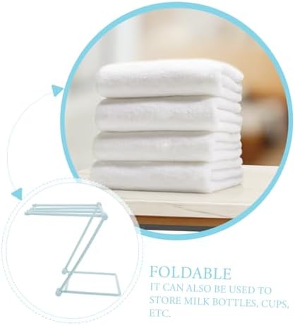 SOLUSTRE Foldable Towel Holder Rack for Kitchen Bathroom
