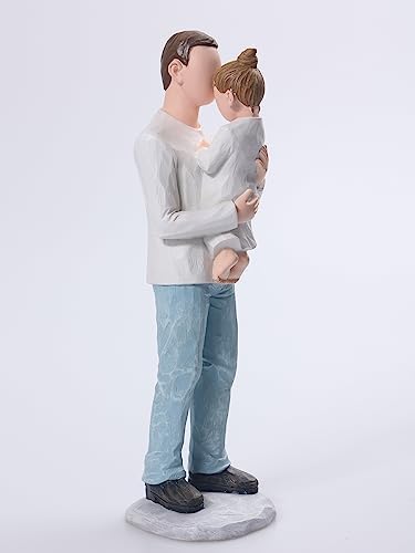 Yuideary Father and Daughter Sculpted Figurines