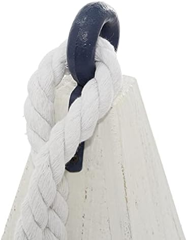 Deco 79 Coastal Wood Buoy Sculptures Set of 3 1
