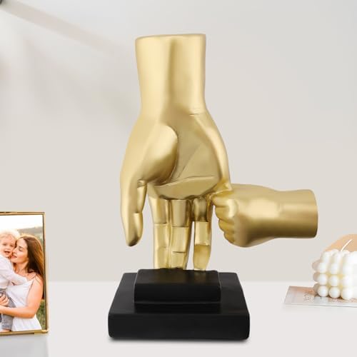 Gold Hands Sculpture Statues Modern Home Decor