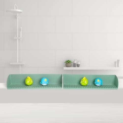 Silicone Splash Guard for Bathtub with 4 Suction Cups