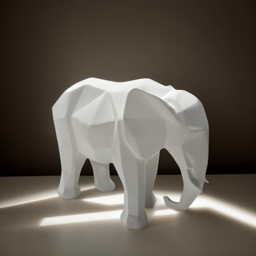 Cynkeyee Elephant Figurine Statue - Modern Minimalist Home Decor