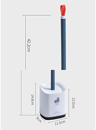 Toilet Brush Holder with Soft Bristles and Removable Handle