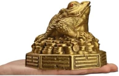 Ecqizer Feng Shui Money Frog Statue
