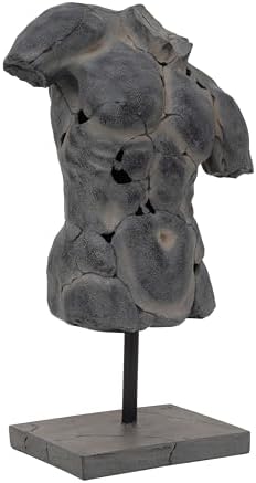 Sagebrook Home Modern Cracked Torso Resin Statue 1
