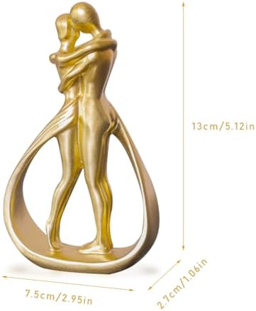 Zayookey Lovers Hug Statue Romantic Couple Sculpture
