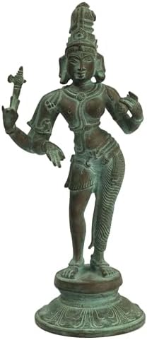 Brass Ardhanarishvara Statue 11 Inch Divine Unity