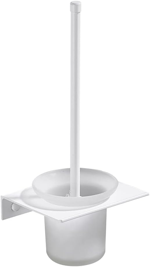 Modern Toilet Brush with Wall Mount Holder Set