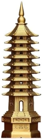Golden Wen Chang Pagoda Tower Statue Career Fame 13 Layer