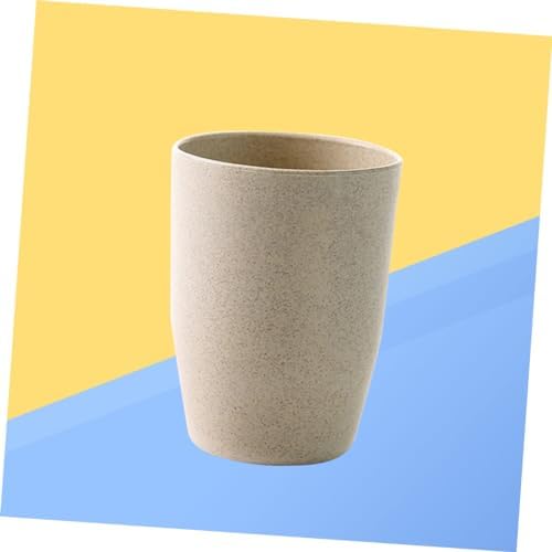 BUGUUYO Wheat Stem Rinsing Mug for Bathroom Use