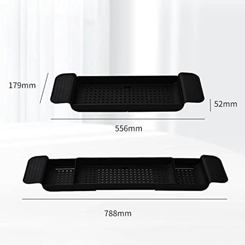 Flexman Plastic Bathtub Tray with Retractable Draining Design 1