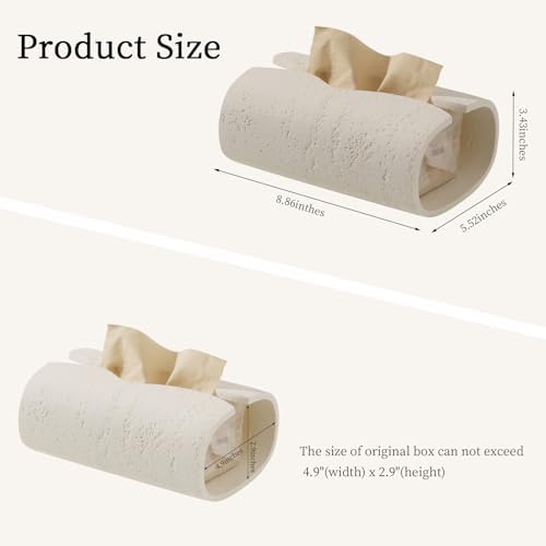 Haocoott Resin Tissue Box Cover Rectangle Holder