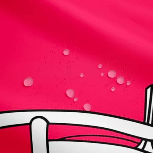 Erosebridal Sports Shower Curtain Set Pink Yellow 72x72