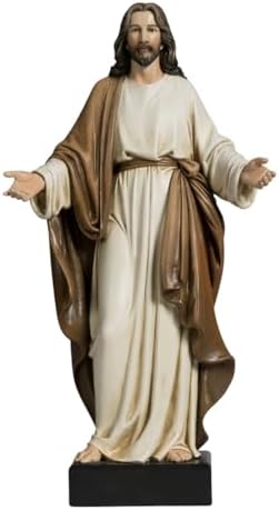 12 Inch Hand Painted Jesus Statue Religious Home Decor