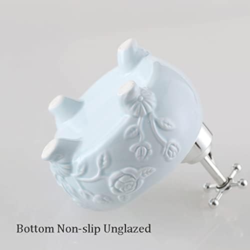 Cute Ceramic Soap Dispenser for Kids Bathroom Pink