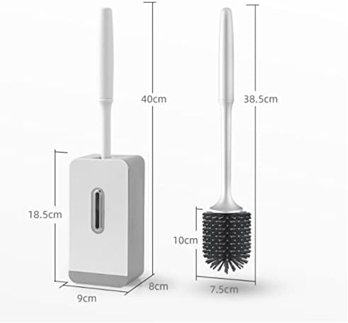 Toilet Brush with Long Handle and Soft Hair Set