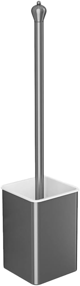 Soft Aluminum Toilet Brush with Wall-Mounted Holder