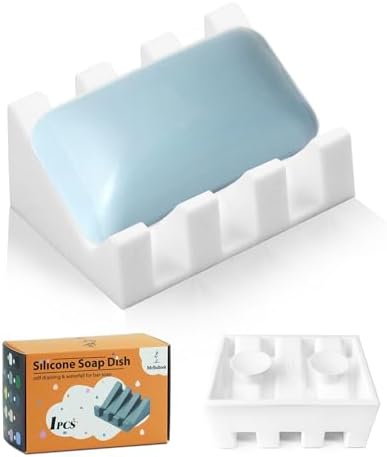 MRBULLOCK Silicone Soap Dish for Bar Soap Holder