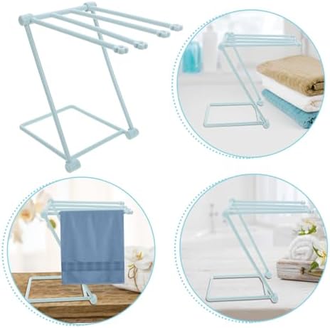 SOLUSTRE Foldable Towel Holder Rack for Kitchen Bathroom