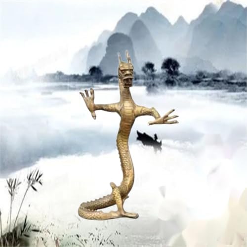 Ecqizer Feng Shui Standing Dragon Figurine