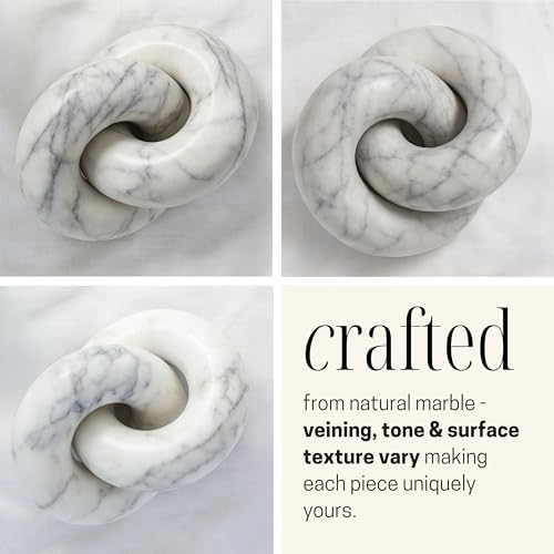 STRONA Marble Knot 6 Shelf Accent Decor