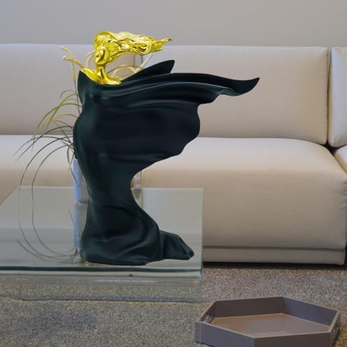 Modern Abstract Goddess 12-Inch Gold Statue