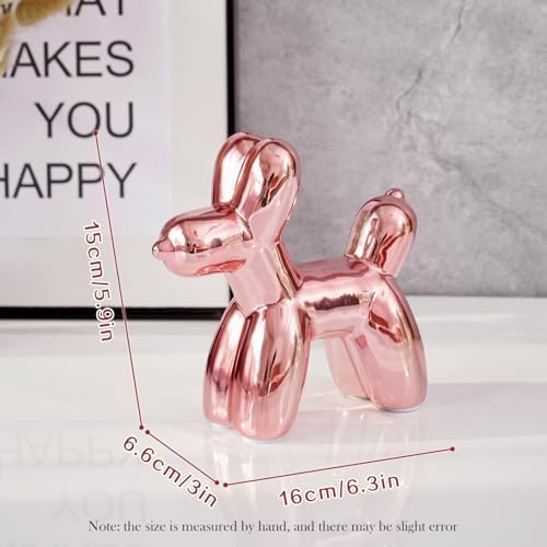 Notakia Balloon Dog Ceramic Statue Home Decor