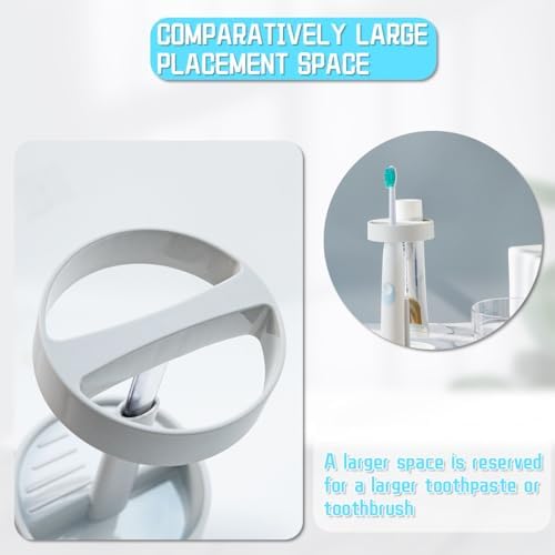 GTILE 2 Pack Toothbrush Holder with Cup and Cover