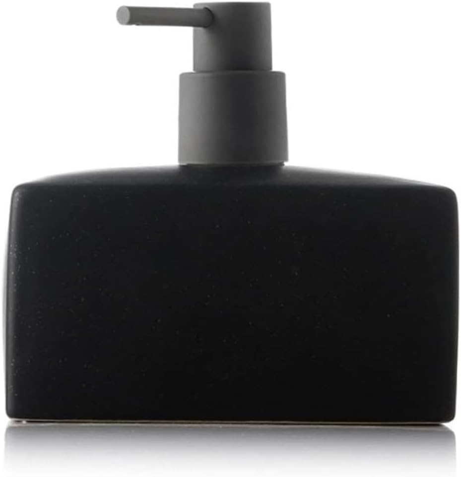 Square Soap Dispenser with 500ml Capacity - Ceramic Glass