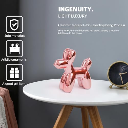 Notakia Balloon Dog Ceramic Statue Home Decor