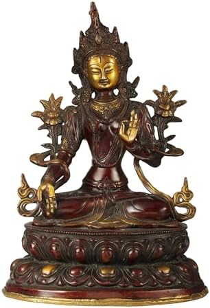 White Tara Devi Brass Statue - Home Decor Meditation