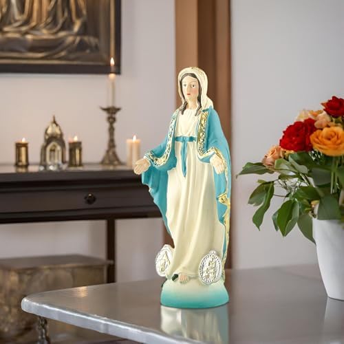 Our Lady of The Immaculate Conception Resin Statue - 484 Hand-Painted Catholic Sculpture