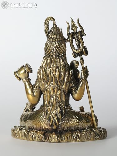 Small Superfine Lord Shiva Brass Statue for Home Puja Mandir
