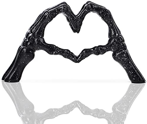 LCCCK Heart Gesture Couple Statue Modern Desk Decor