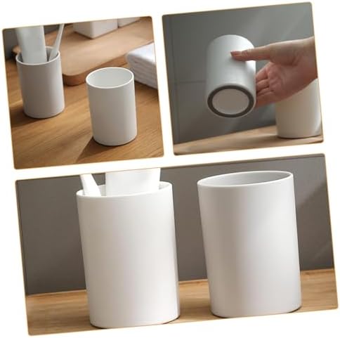 PRETYZOOM 2pcs Modern Unbreakable Bathroom Tumbler Cup Pp Material