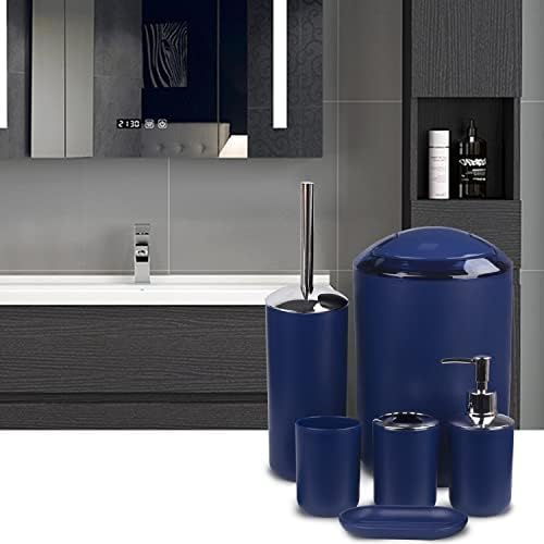 CERBIOR 6-Piece Bathroom Accessory Set in Royal Blue