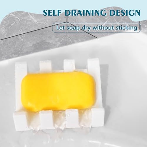 Coipdfty Soap Dishes with Suction and Drainage