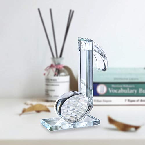 QFkris Crystal Eighth Note Figurine 5 Inch Statue