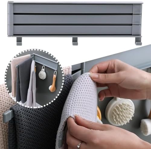 Double Swivel Towel Rack for Bathroom Wall Mounted