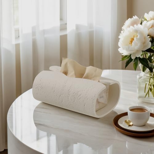Haocoott Resin Tissue Box Cover Rectangle Holder