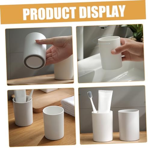 Garneck Unbreakable Toothbrush Cup Set for Travel