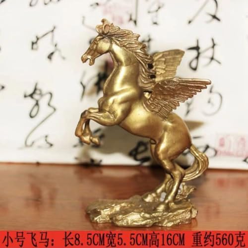 Ecqizer Wealth Figurine Lucky Horse Feng Shui Decor
