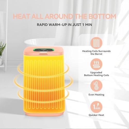 RESIMPLE Towel Warmer with LED Display and 3 Heating Modes