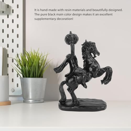 Fdit 22cm Headless Horseman Halloween Statue