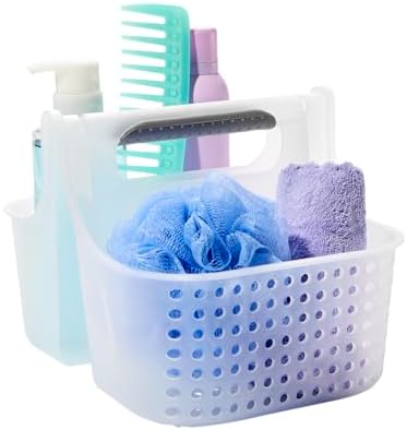 Madesmart 2-Compartment Shower Tote with Soft Grip Handles
