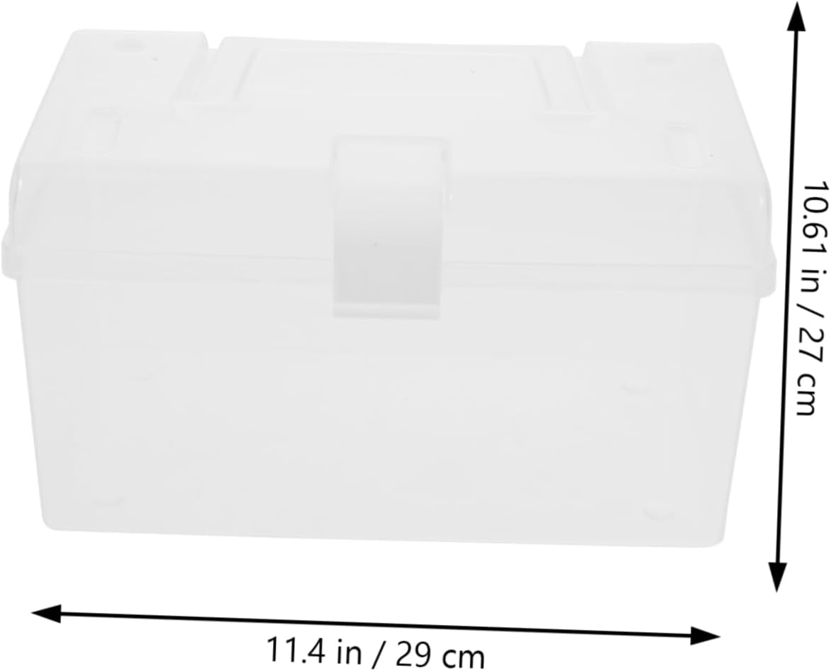 SECFOU Portable Medicine Cabinet with Buckle Closure