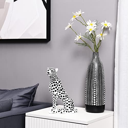 Quoowiit Leopard Sculpture for Home Decor