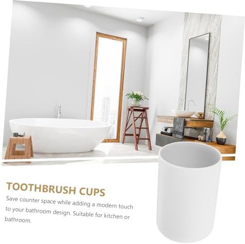 2pcs Toothbrush Cups Lightweight Bathroom Tumblers for All Ages 1