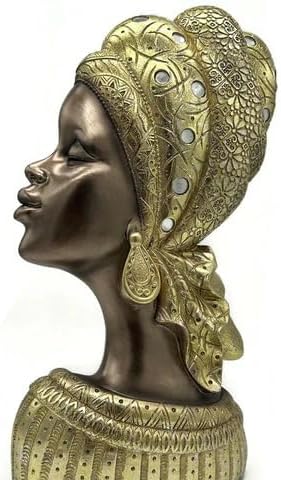 GIFTBOXGO African Lady Bust Statue Home Decor
